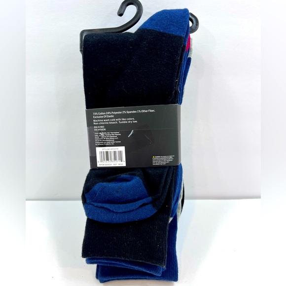 TRUE RELIGION MENS 5 PACK CREWS SOCKS BLACK, GREY, NAVY BLUE, SIZE 8-12.5 - Picture 2 of 11